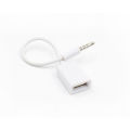 New specials Car MP3 Player Converter 3.5 mm Male AUX Audio Jack Plug To USB 2.0 Female Converter Cable Cord Adapte. 