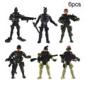 【Fullyoung_520 Store】6 pcs/set Army soilder assembly model action figures kids. 