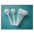 100pcs/lot 5 Ml -Bottomed Spoon 2.5g White Spoon 2.5 Gram Food Grade Pp Milk Powder Plastic Scoop. 
