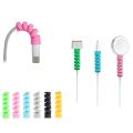 Spiral Cable protector  /  Silicone Bobbin winder / Protective for USB Charging earphone Case Cover සර්පිලාකාර කේබල් ආරක්ෂකය / සිලිකොන් බොබින් වයින්ඩර් / USB ආරෝපණ ඉයර්ෆෝන් කේස් කවරය සඳහා ආරක්ෂිත. 