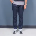 D-Blaq Men's Dark Blue Slub Twill Pant. 