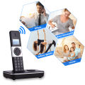 Digital Cordless Phone Telephone with LCD Display Caller ID Hands-free Calls Conference Call 16 Languages Support 5 Handsets Connection for Office Business Home Family. 