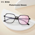 OQ BOGA 15 Styles Unisex Anti UV Photochromic Sunglasses Anti Blue Light Radiation irregular Polygon Frame Computer GlassesI. 