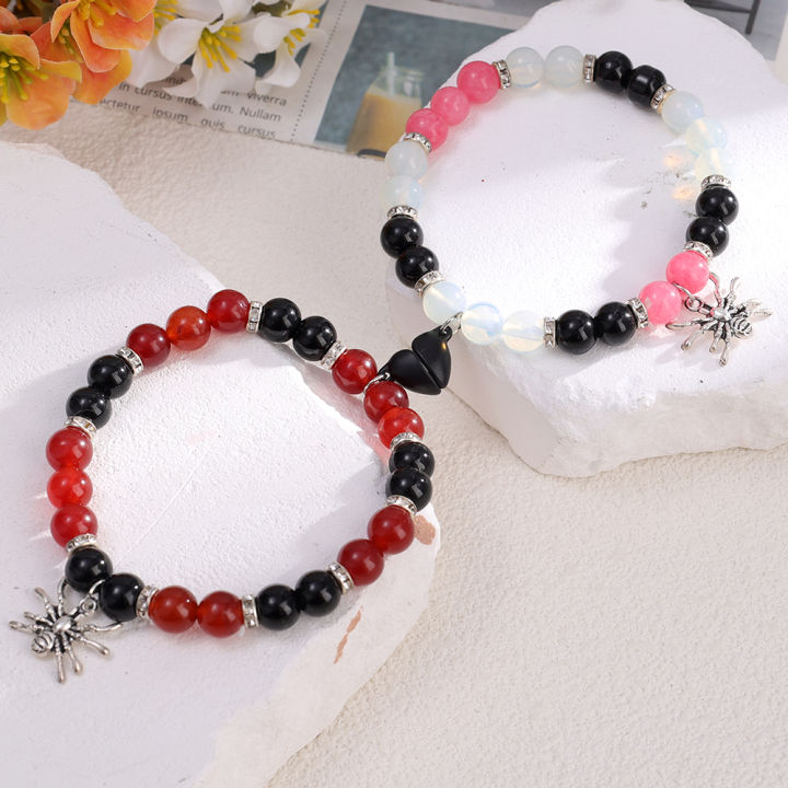 Women%20Men%20Romantic%20Heart%20Magnetic%20Matching%20Bracelet%20Halloween%20Spider%20Couple%20Bracelets%20Party%20Jewelry%20-%20Image%209