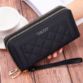 【LAZ Choice】Wallet Woman Double Zipper Long Wallet Fashion Classic Purse Lady Clutch Women's Multi-slot PU Leather Wallets Dompet Wanita 女式钱包 钱包 女錢包 手拿包. 