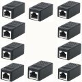Ethernet Cable Extender,RJ45 cat 5 cat 6 cat6a Coupler, Extender Connector - Ethernet Coupler Female to Female. 