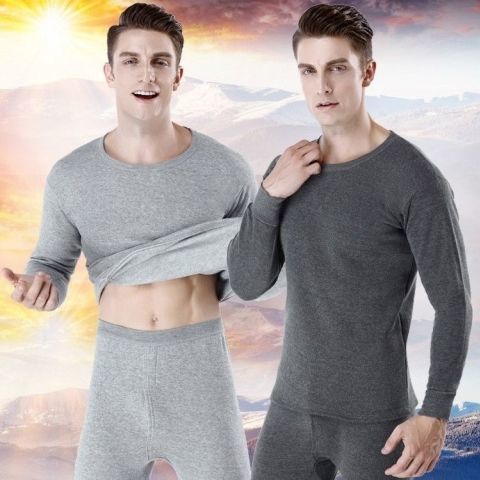 Men's%20Thermal%20Underwear%20Suit%20Autumn%20and%20Winter%20Thin%20Solid%20Color%20Long%20Johns%20Fleece-lined%20Thickened%20Youth%20Cotton%20Bottoming%20Sweater%20-%20Image%204
