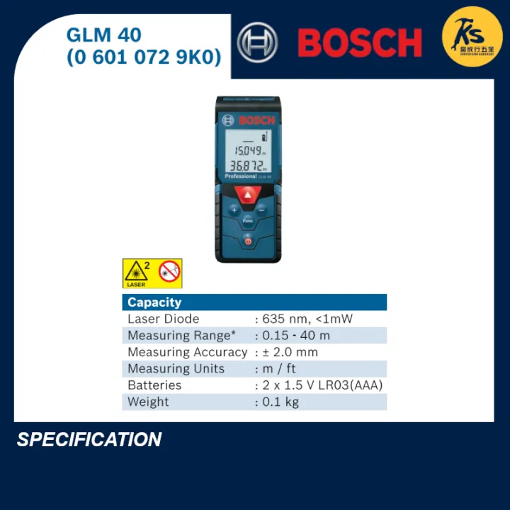 BOSCH%20Range%20Finder%20GLM%2040%20%7C%20GLM%20400%20Professional%20(%200%20601%20072%209K0%20%7C%200%20601%20072%20RK0%20)%20-%20Image%202