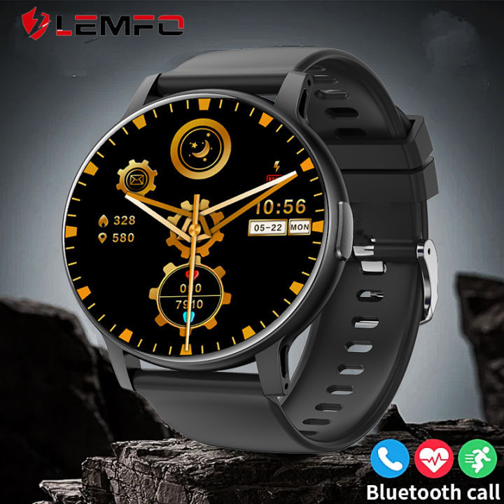 LEMFO 2024 Smart Watch Men Women Call Outdoor Health Heart Rate Moniter Waterproof Bluetooth Call Sports Fitness Smart Watches