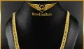 Gold Plated Cuban Chain With Free Gift Box. 