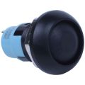 On-Off Latching Waterproof 12mm Push Button Switch SPST 2A IP67, Black. 