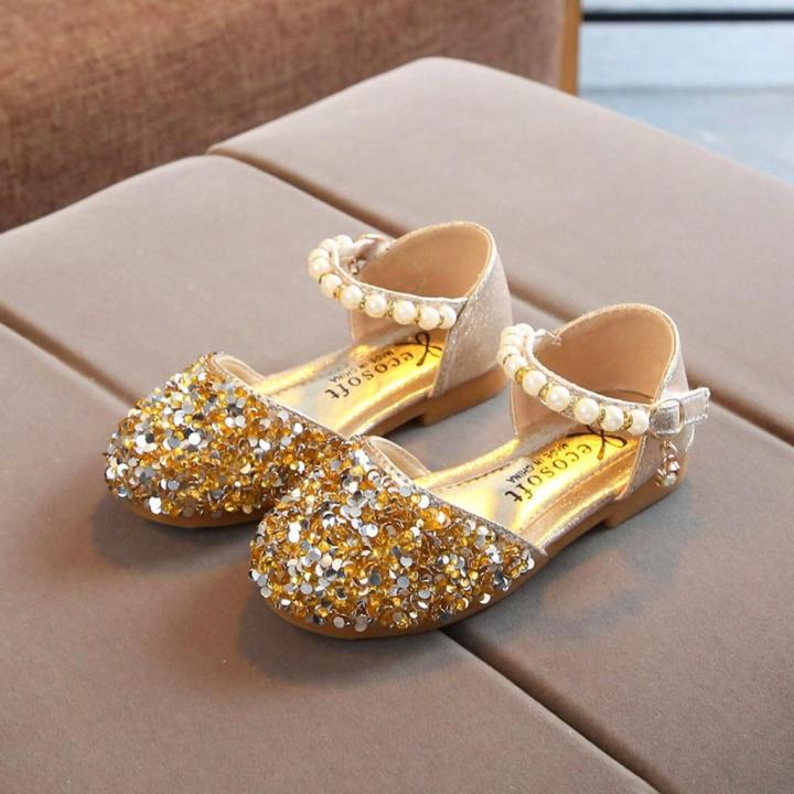 【BestGO】Toddler Infant Kids Baby Girls Pearl Bling Sequins