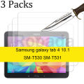 3PCS Glass screen protector for Samsung Galaxy Tab 4 10.1 -T530 -T531 -T535 tablet protective film. 