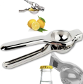 Stainless Steel Lemon Squeezer Hand Manual Juicer Kitchen Tools for Lime Lemon Orange Fruits Juicer Lemon Press Citrus Squeezer and Bottle Opener. 