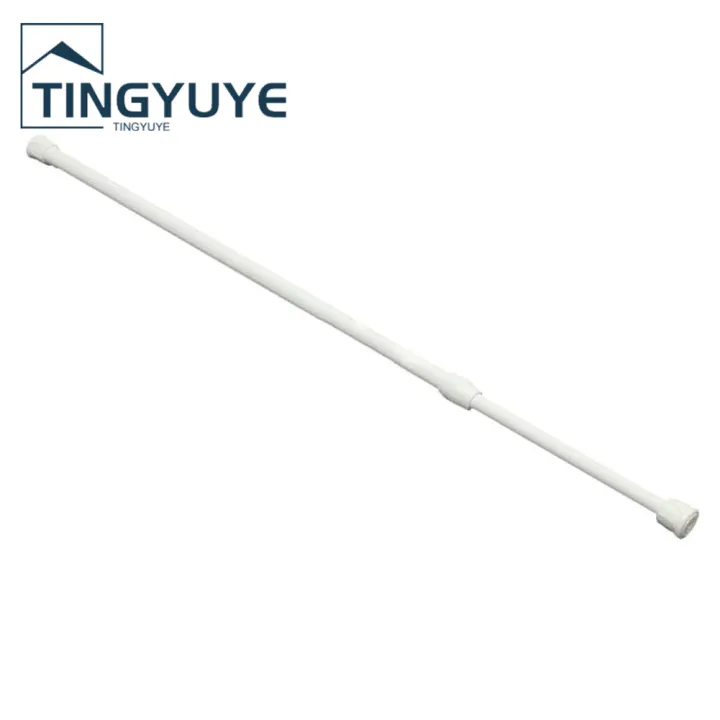 Spring Loaded Extendable Telescopic Net Voile Tension Curtain Rail Pole Rod Rods