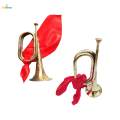 Solid Copper and Brass Bugle Blowing Bugle Signal Musical Instrument with Mouthpiece Cavalry Trumpet Scout Bugle for Beginner Orchestra Kids. 