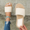 【ALLGOOD】Women's fashion trend non-slip wear comfortable soft soled flat sandals flip-flops. 
