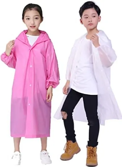 Kids%20Boy%20Girl%20See%20Through%20EVA%20Raincoat%20Long%20Hooded%20Rain%20Cover%20Outdoor%20Rainwear%20-%20Image%202