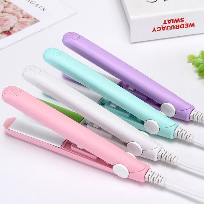 New Curling Iron Mini Hair Straightener Iron Ceramic Straightening Styling Tools Hair Curler Flat Iron Beard Straightener Daraz.lk