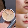 3 Colors Concealer Palette Eyeshadow Base Palette Matte Contour Concealer With Brush Covering For Dark Circles Concealer Cream. 