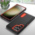 HOCE Armor Shockproof Phone Cases For Samsung Galaxy S26 S25 S24 S23 Ultra S22 Plus A54 A14 A53 A13 A04S Case Square Hard PC Folding Bracket Back Cover. 