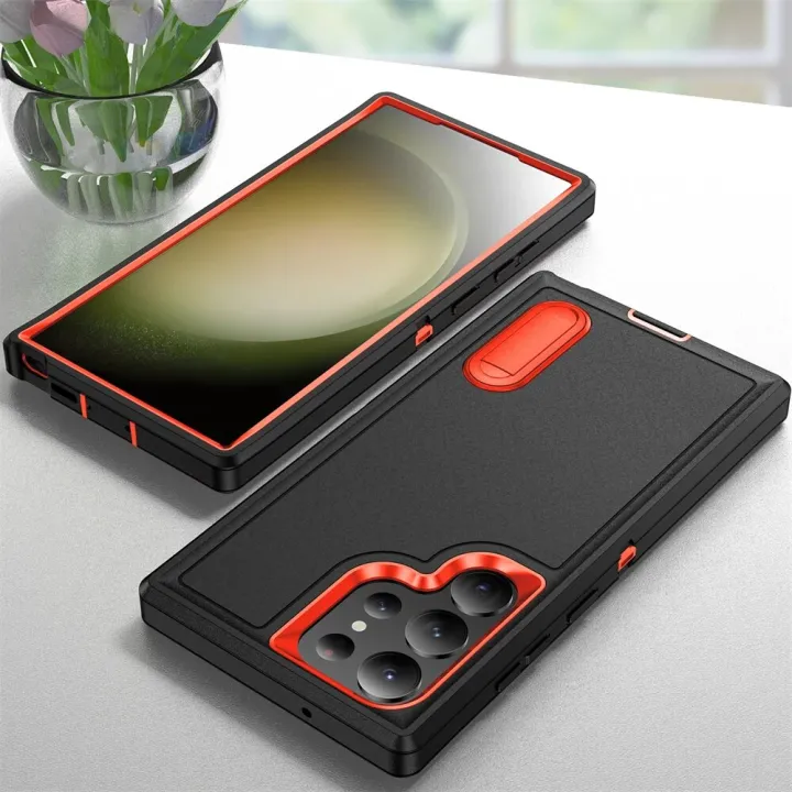 HOCE%20Armor%20Shockproof%20Phone%20Cases%20For%20Samsung%20Galaxy%20S26%20S25%20S24%20S23%20Ultra%20S22%20Plus%20A54%20A14%20A53%20A13%20A04S%20Case%20Square%20Hard%20PC%20Folding%20Bracket%20Back%20Cover%20-%20Image%202