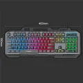 T-Wolf T16 Mechanical Feel Keyboard USB Wired RGB Backlight with Aluminium Metal Plate Gaming Keyboard. 