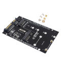 M.2 NGFF mSATA SSD To SATA3.0 Adapter 2 In 1 SSD Converter Card For PC Laptop. 