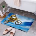 Motorcycle Entrance Door Floor Mat  Door Mat Non-Slip Foot Pad Home Welcome Carpet For Hallway Bath Kitchen Doormat-40cmx60cm. 