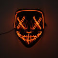 LED Cold Light Glowing Halloween Mask Masquerade Party Horror Clown Ghost Mask. 