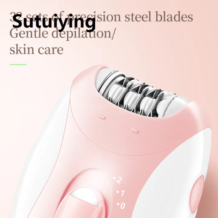 Sutuiying%20Kemei%20Lady's%20Electric%20Epilator%20Two%20Speed%20Rechargeable%20Remover%20Waterproof%20Portable%20Women'%20Shaver%20for%20Legs%20and%20Bikini%20Area%20KM-189B%20-%20Image%202
