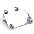 Electric Guitar Neck Plate Curved Cutaway Semi Round Asymmetry Neck Joint Back Mounting Plate 4 Holes with Screws B. 