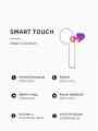 i12 TWS Wireless Bluetooth Earphones with Touch Control Headset. 