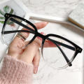 Transparent Frame Computer Glasses  Lenses Unisex Glasses Blackout Glasses Anti Blue Light Glasses Lightweight Eyeglasses Eyewear Accessory Round Glasses for Screen  Digital Devices Eye Strain Relief. 