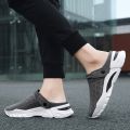 【ZIME】Korean men's shoes half slippers sandals men's beach shoes new fashion shoes men. 
