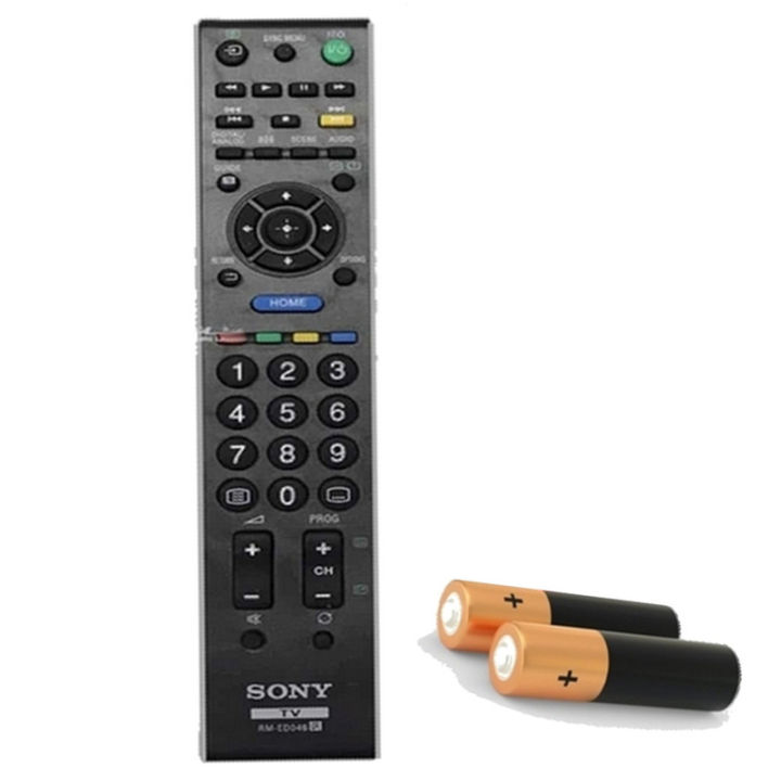 Sony Bravia LCD / LED Tv Remote Controller ED046 & Free Batteries