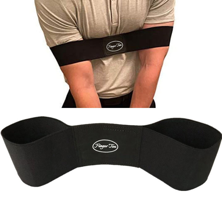 Professional Elastic Golf Swing Trainer Arm Belt Gesture Alignment Training Aid MJK