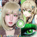 【HOT】 EYESHARE 1Pair Cute Cosplay Color Contact Lenses For Eyes Mitsuri Contacts Lenses Green Lens Anime Lens Hoshino Ai Pupil Lens. 
