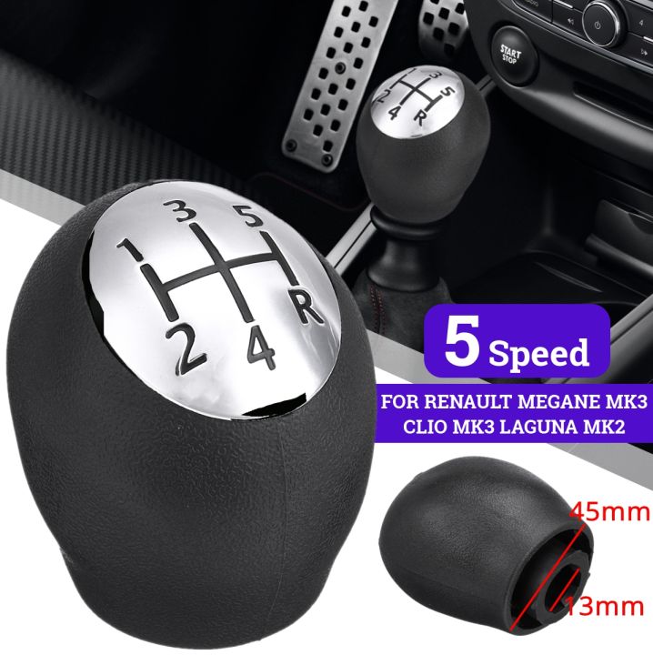 5 Speed MT Gear Stick Shift Knob FOR RENAULT MEGANE MK3 CLIO MK3 LAGUNA MK2