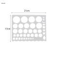 Paper Quilling Tool Circle Template Ruler Stencil Drawing Stencil Different Sized Flexible Drawing Templates for Artists for DIY Paper Craft. 