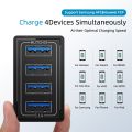 Universal 4 Ports USB Charger Travel 5V/5.1A Phone Adapter Smart Charging Head For iPhone Samsung Smart Phone USB Fast charger. 