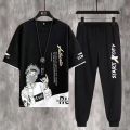 13 Junior and Senior High School Students Short Sleeve T T-shirt 12-15 Year-Old Boy Handsome Summer Clothes 14 Teenagers Teen Men's Clothing Suit 16. 