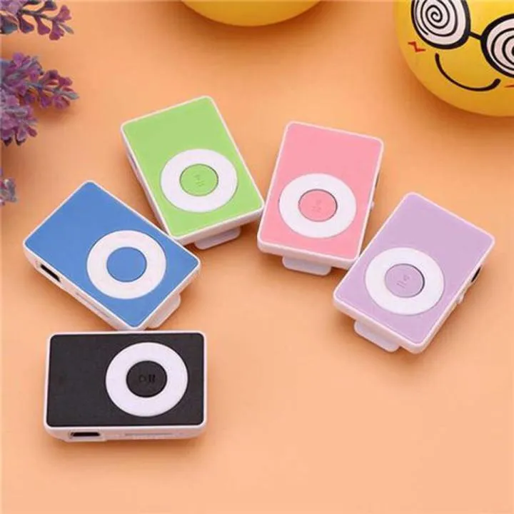 PLASTIC MP3 WITH HANDSFREE AND CABLE  stylish design Sport Mirror Portable MP3 player Mini