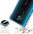 For Nokia 5.3 Back Cover Shockproof Transparent Soft TPU Silicone Protector Phone Case with Shock Absorption Bumper Corners. 