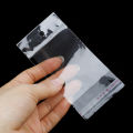 100 pcs Transparent Self Adhesive Seal Plastic Storage Bag OPP Poly Pack Bag With Hang Hole Retail Packaging Pouch. 
