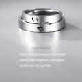Memory Opening Concealed Openings Couple Ring - Unisex. 