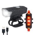 Bicycle Light Rechargeable Front And Back Cycle USB Charge Light Cycling Lamp USB Headlight with Rear Taillight Bicycle Accessories. 