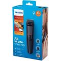 Philips Multi Groom Series 3000 6-In-1 Face And Hair 6 Tools Self-Sharpening Steel Blades Up To 60 Minutes Run Time All-In-One Trimmer. 