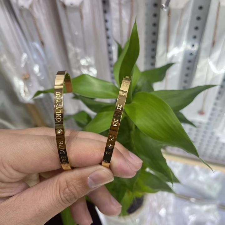 【Super Sale】Rose Gold Plated Bracelet Niche Design Korean Style Simple ...