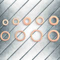 200Pcs Copper Flat Was rs Gaskets g Seal Assortment Kit M5 M6 M8 M10 M12 M14 Hot Sale. 